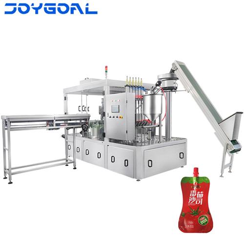 The bagged sauce filling machine is an efficient and high-precision automated pa